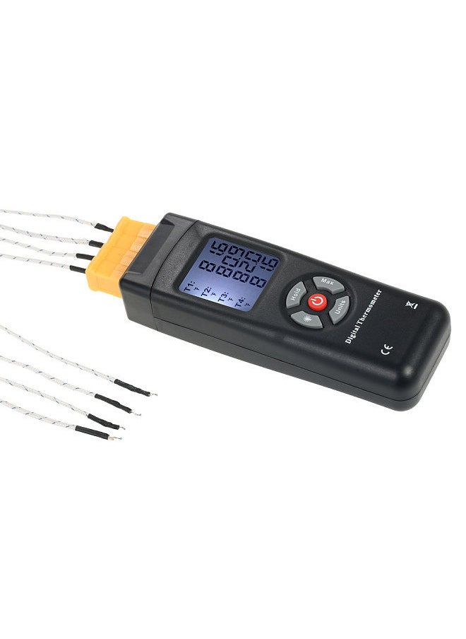 Generic 4-Channel K-Type Digital LCD Thermometer Thermocouple Sensor -50~1350°C/-58~2462°F Data Hold Function  - Image 3
