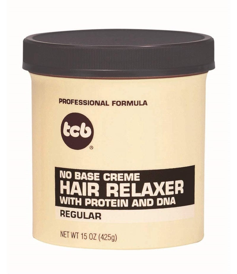Tcb Hair Relaxer No Base Creme 15 Ounce Regular Jar 443ml 2 Pack