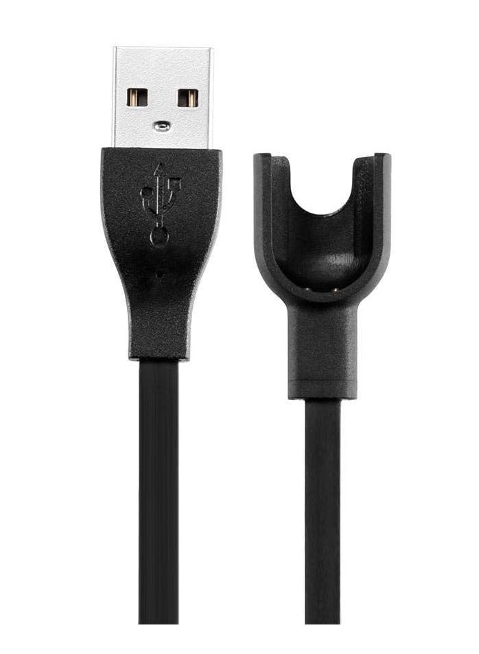 USB Charging Cradle Dock Adapter Charger Cable for Xiaomi Mi Band 3 - Black