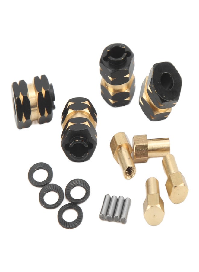 4PCS RC Wheel Hub Hex Extension Adapter Brass for Axial SCX24 AXI90081 AXI00001 1/24 - Image 3