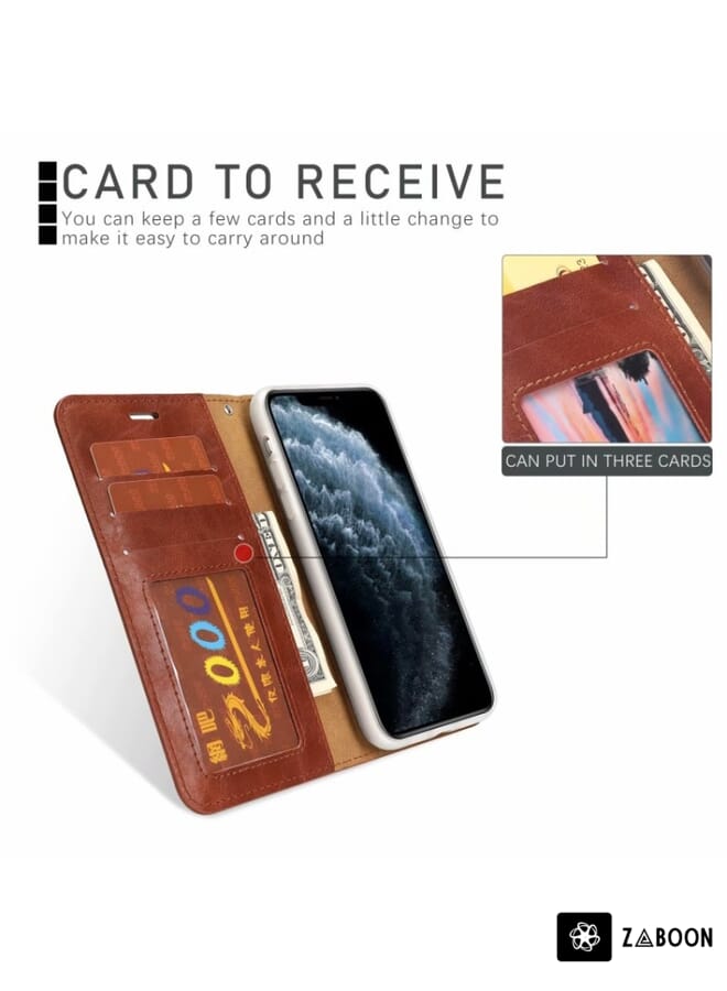 Zaboon Protective Case For Blackview A53 / A53 Pro Skin Feel Magnetic Leather - Image 4