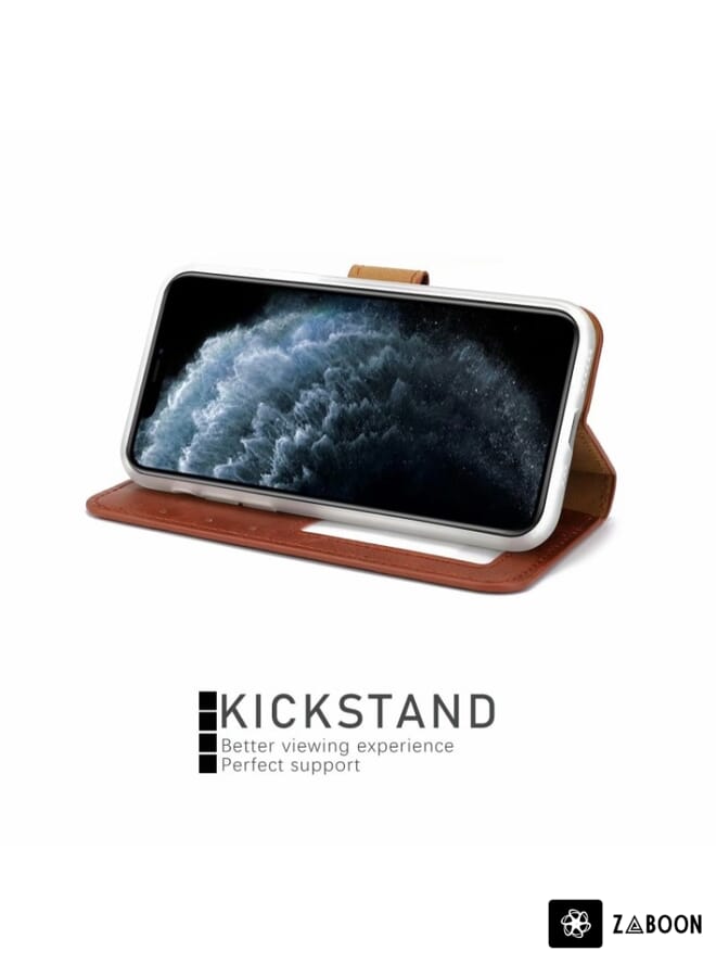 Zaboon Protective Case For Blackview A53 / A53 Pro Skin Feel Magnetic Leather - Image 5