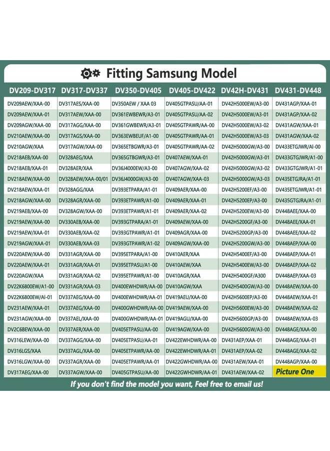MONKEMON Upgraded Sam-Sung Dryer Repair Kit Compatible with Samsung Dryer Roller Replacement Kit, Replacement for Samsung Dryer Parts DC97-16782A 6602-001655 DC93-00634A - Image 5