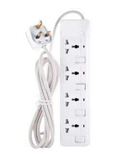 RAQTA Extension Bar with 4 Sockets – 5m Power Strip with Surge Protection  - Image 1