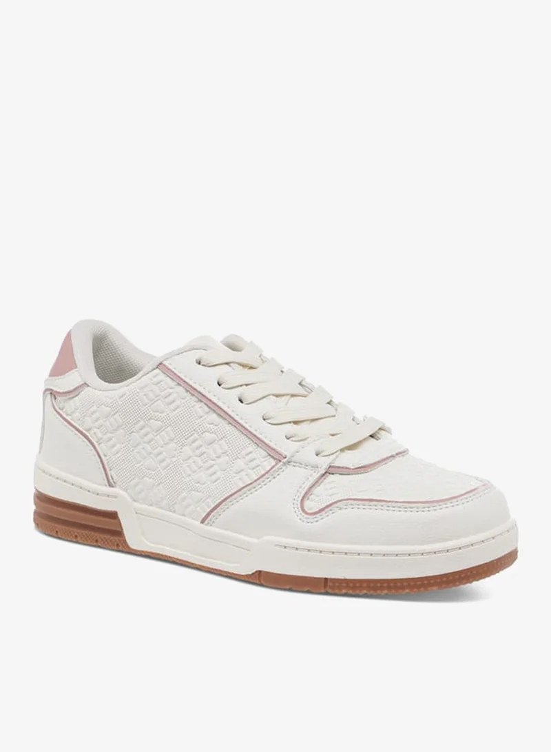 ميسي سنيكرز نسائي بشعار محفور وإغلاق برباط