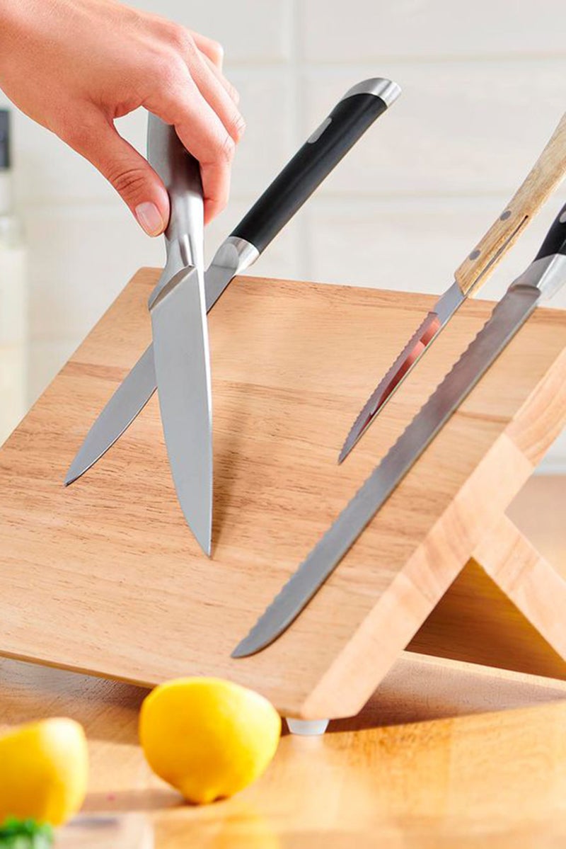 Tchibo Magnetic Knife Block Holder Rack, Tan - Image 1