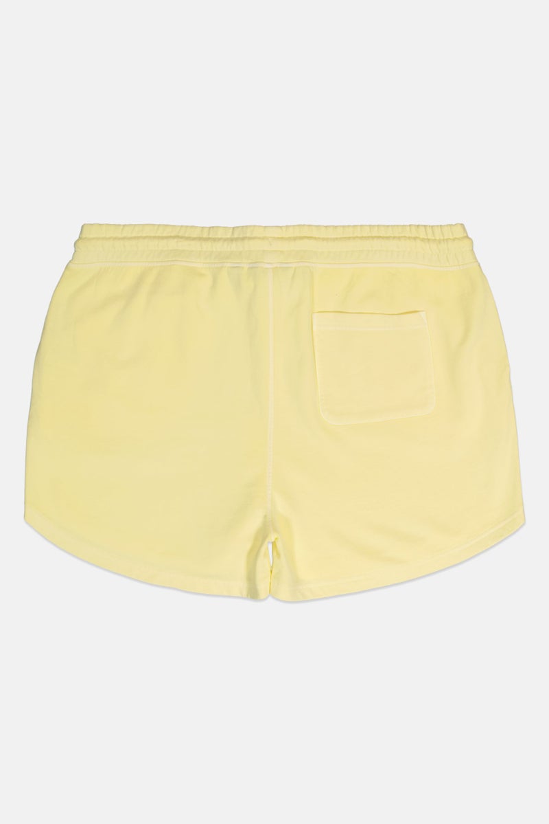 GANT Women Embroidered Logo Basic Shorts, Yellow - Image 2
