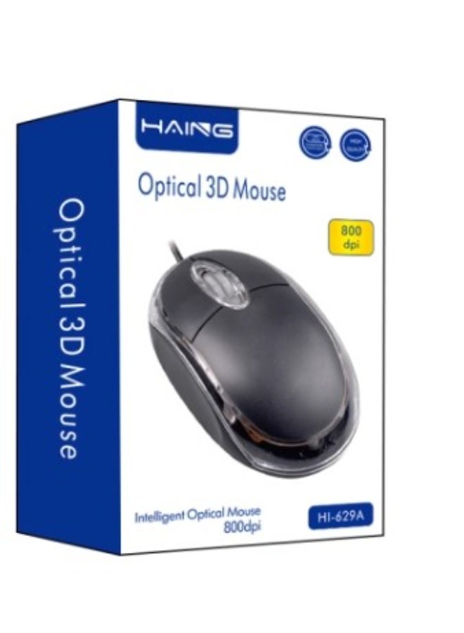 Haing فأرة كمبيوتر ميني USB سلكية بصرية - Image 1