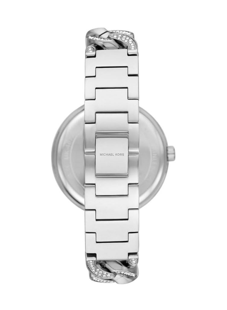 Michael Kors Women Michael Kors MK4675 Catelyln Crystal Glitz Dial Glitz Bracelet Women's Watch, Silver - Image 3