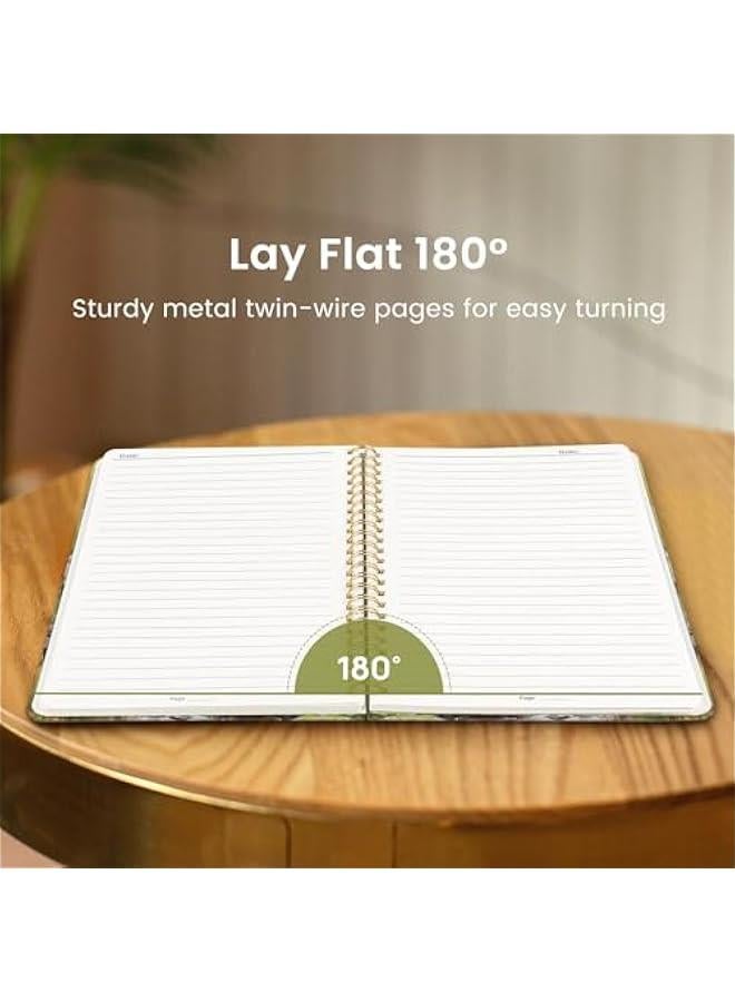 Arabest Lined Spiral Journal Notebook for Women, Cute A5 College Ruled Hardcover Notebook for Work & Note Taking, Aesthetic Pretty Journal for Writing, 140 s, Autumn Creek - Image 4