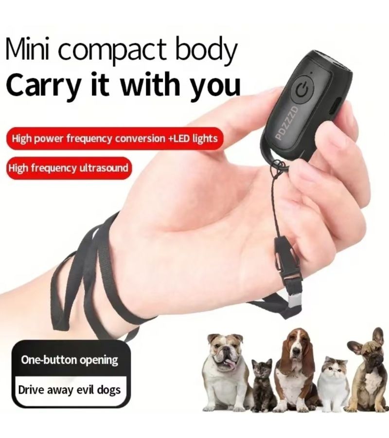 Portable Soundwave Dog Repellent Anti Barking Device Black Tone - Image 2