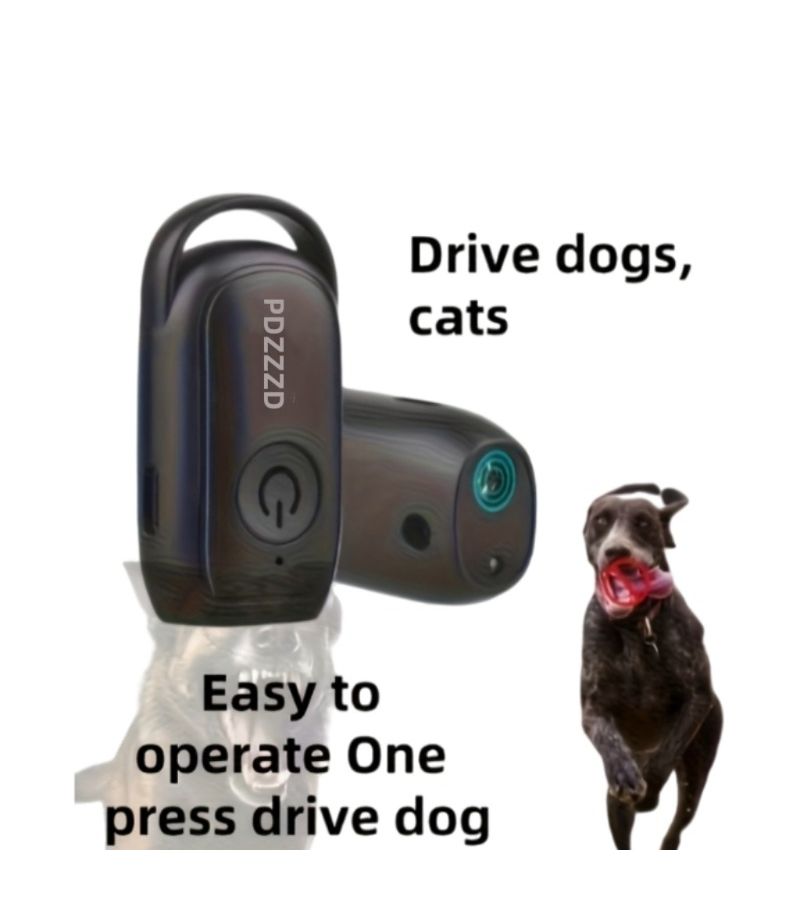 Portable Soundwave Dog Repellent Anti Barking Device Black Tone - Image 4