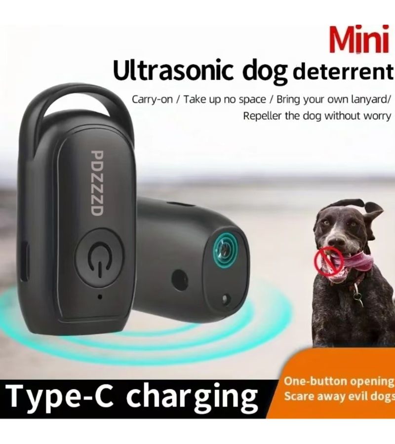 Portable Soundwave Dog Repellent Anti Barking Device Black Tone - Image 5