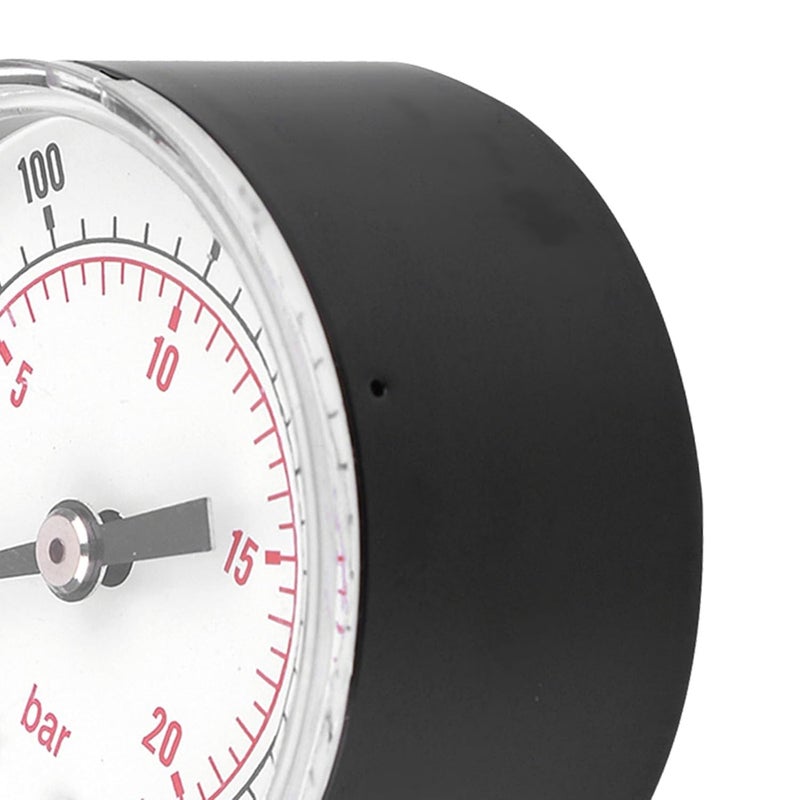 مقياس ضغط نحاسي 50 مم 0-300 رطل لكل بوصة مربعة 1/4 BSPT توصيل سفلي للوقود والهواء والزيت والغاز والماء - Image 5