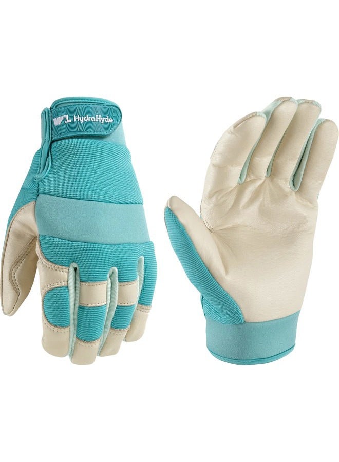 Wells Lamont Women's Hybrid Work/Gardening Gloves | Water-Resistant HydraHyde Leather | Small (3204S) - Image 1