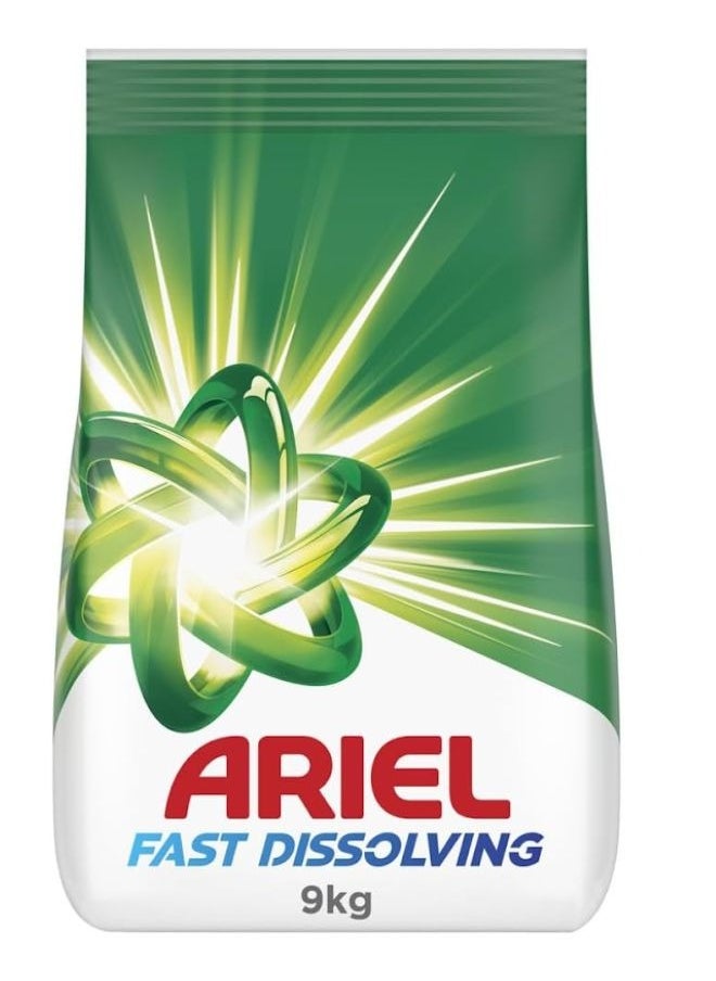 Ariel Fast Dissolving Laundry Detergent Powder 9kg  - Image 1