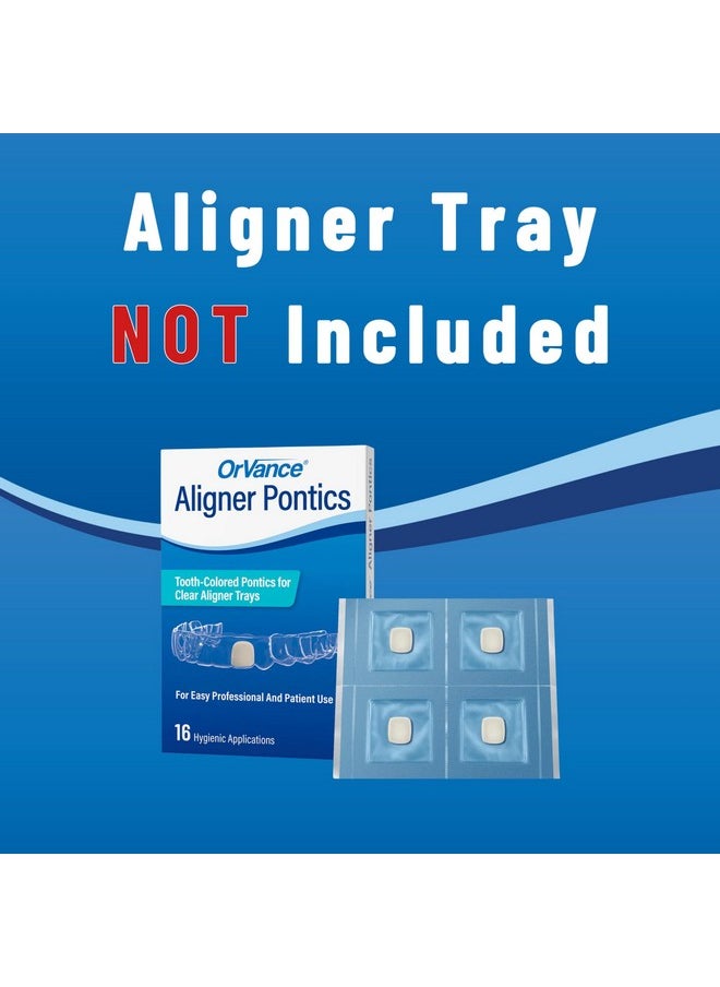 Orvance - Aligner Pontics | Temporary Tooth Replacement For Aligner Trays And Retainers During Orthodontic Treatment (16 Count) - Image 1