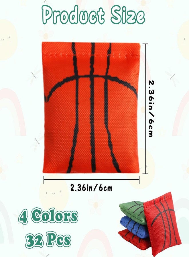 Dyrfolm 32 Pack Mini Bean Bags, Colorful Cornhole Bean Bags, Small Bean Bags for Kids, Adults & Family, 2.36 x 2.36 Inch - Image 2