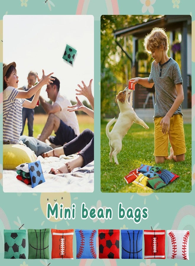 Dyrfolm 32 Pack Mini Bean Bags, Colorful Cornhole Bean Bags, Small Bean Bags for Kids, Adults & Family, 2.36 x 2.36 Inch - Image 5