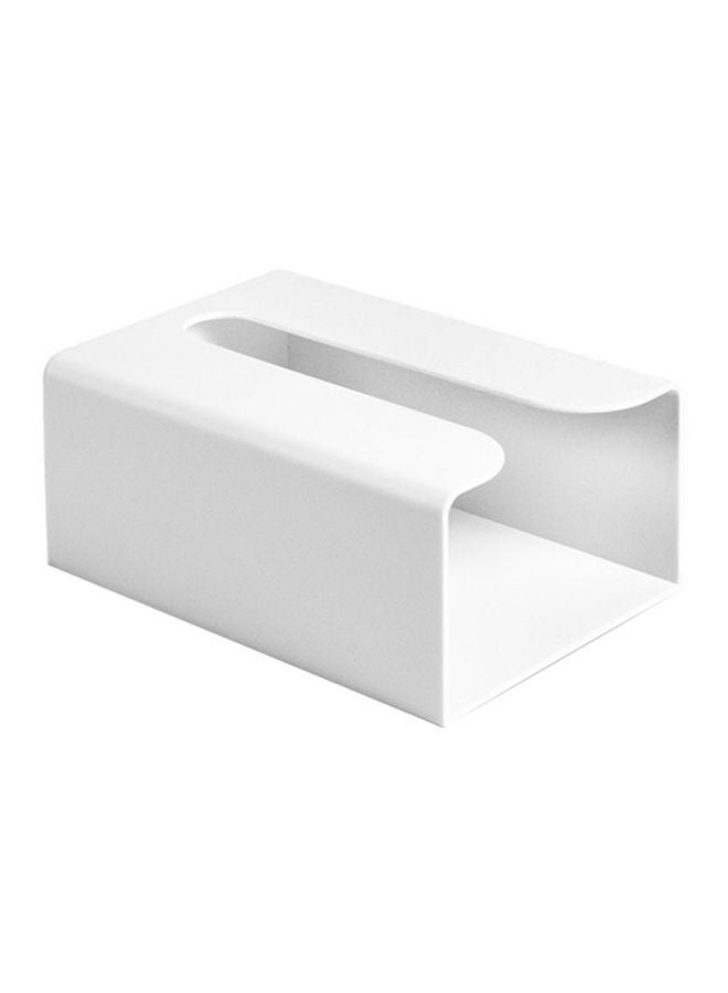 Square Wall-Hanging Toilet Tissue Holder White 19x13.2x8.2cm - Image 1