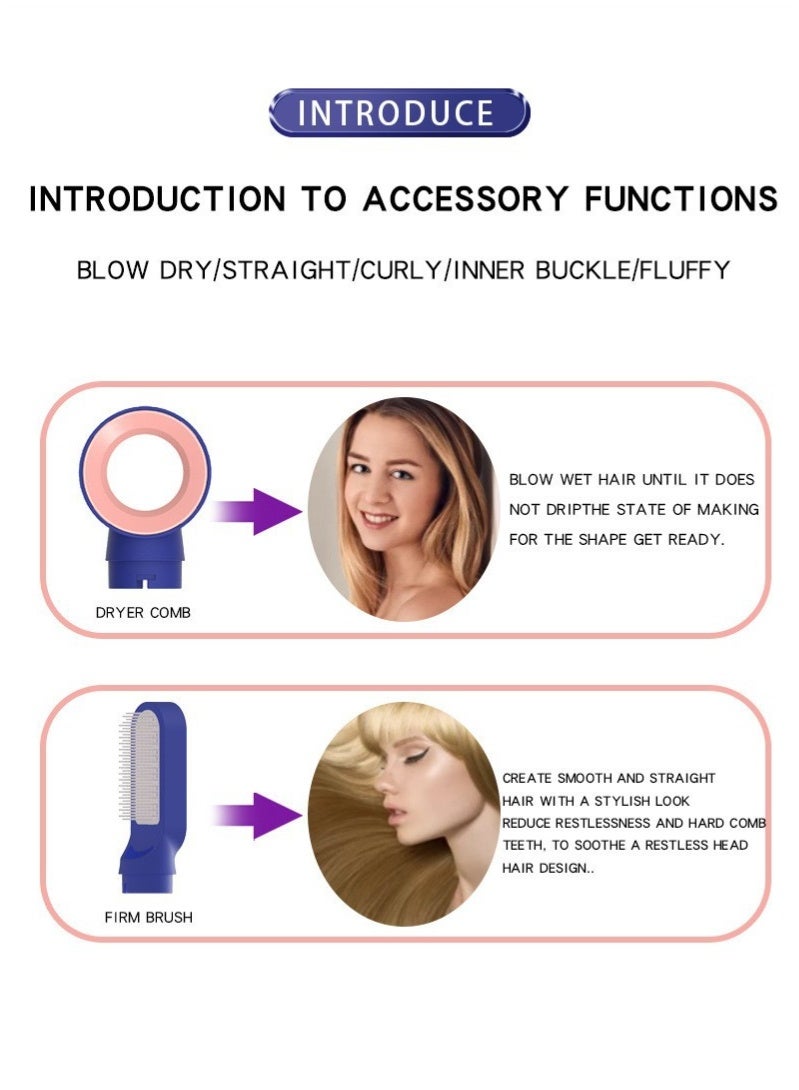 CAYGA Professional Ionic Hair Dryer - Fast Drying Blower Hair Dryer with Thermo-Control, Low Noise, Includes Hair Diffuser and Concentrator for Perfect Styling - Image 4