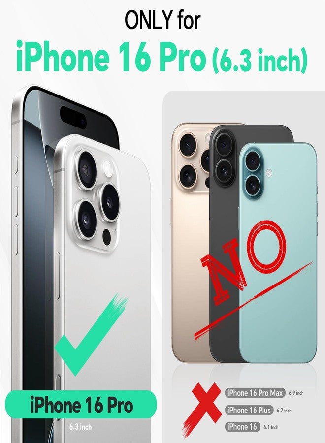 TUCCH Wallet Case for iPhone 16 Pro, Magnetic PU Leather Stand Flip Cover with 4 Card Slots [TPU Shockproof Interior Case] [RFID Blocking] Folio Case Compatible with iPhone 16 Pro 5G, Light Blue - Image 2