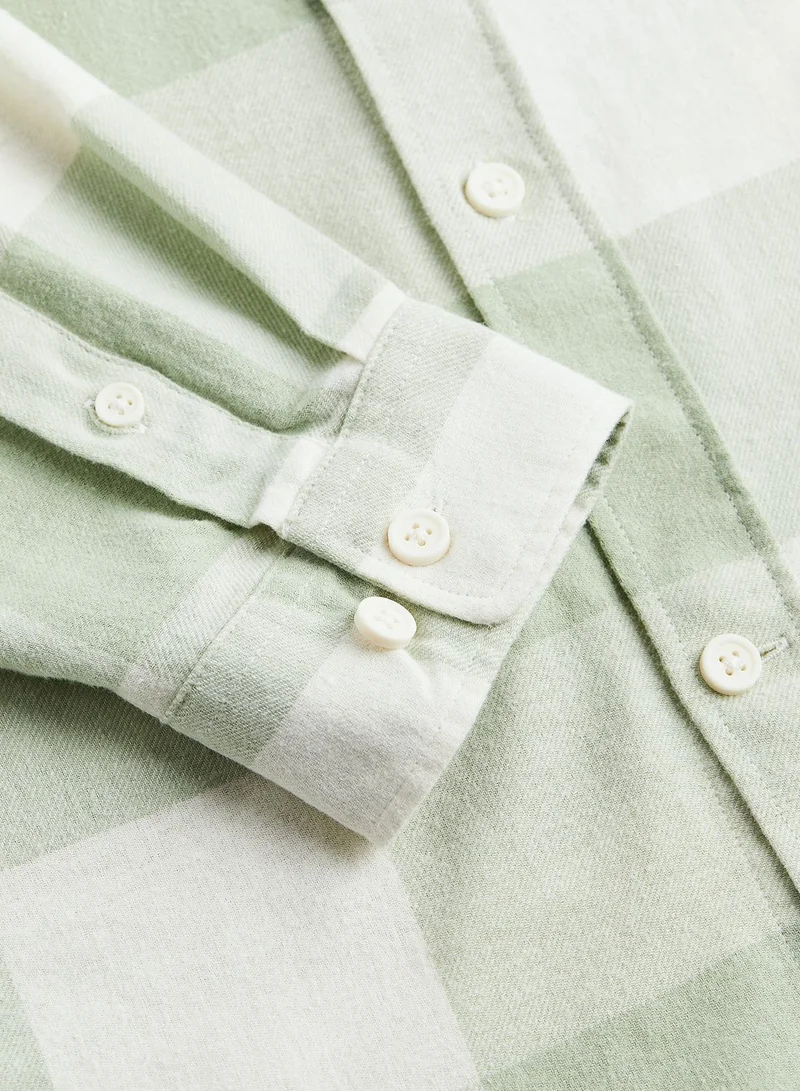 H&M Checked Relaxed Fit Shirt