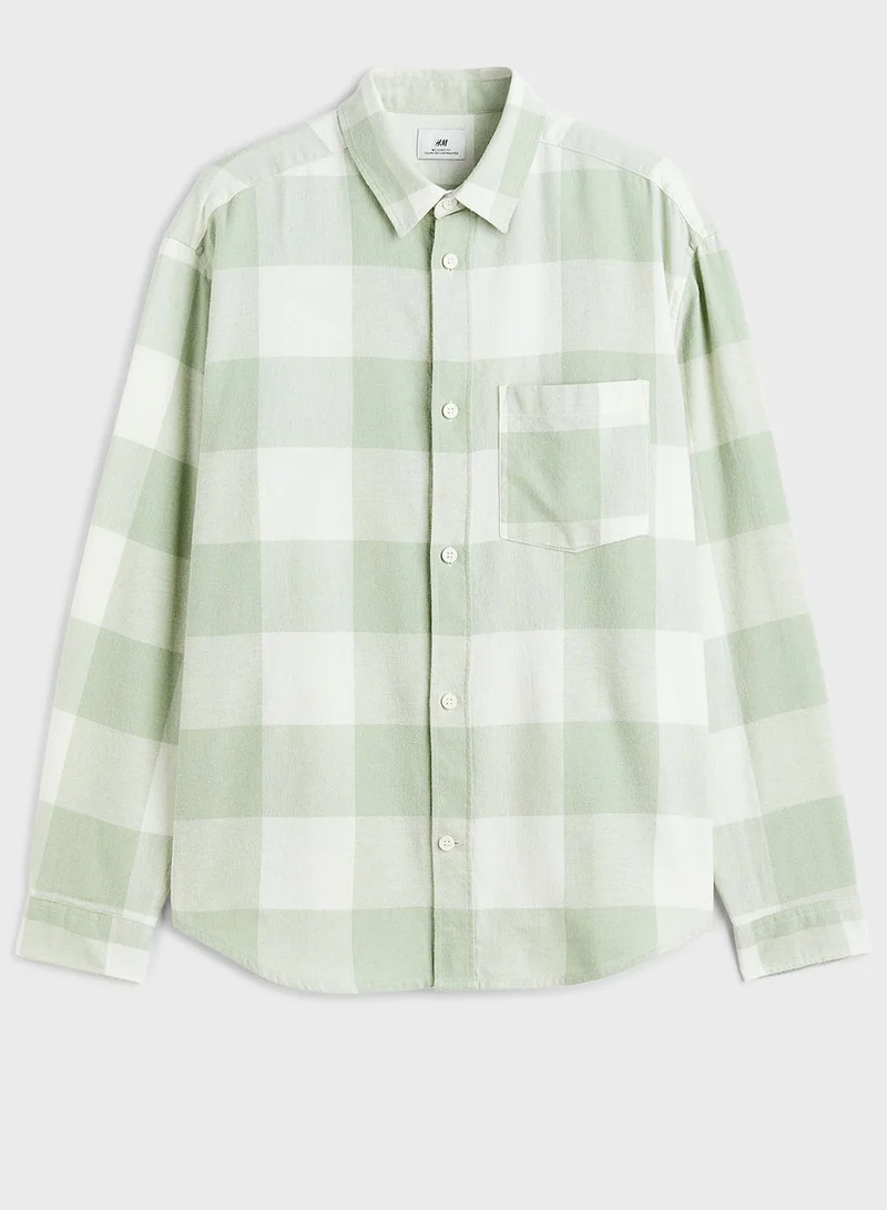 H&M Checked Relaxed Fit Shirt