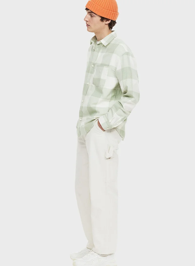 H&M Checked Relaxed Fit Shirt