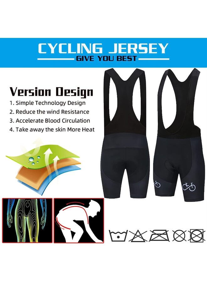 Bicycle Jersey Clothing Set,Cycling Jersey Set MTB Uniform Bike Clothing Quick Dry Bicycle Wear Clothes Men Cycling Jersey (Color : Red-XXL) - Image 5