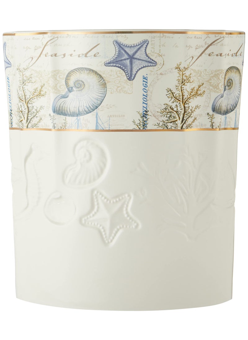 Avanti Linens Avanti Linens - Waste Basket, Guest Bathroom Essentials, Nautical Home Decor (Antigua Collection)  - Image 3