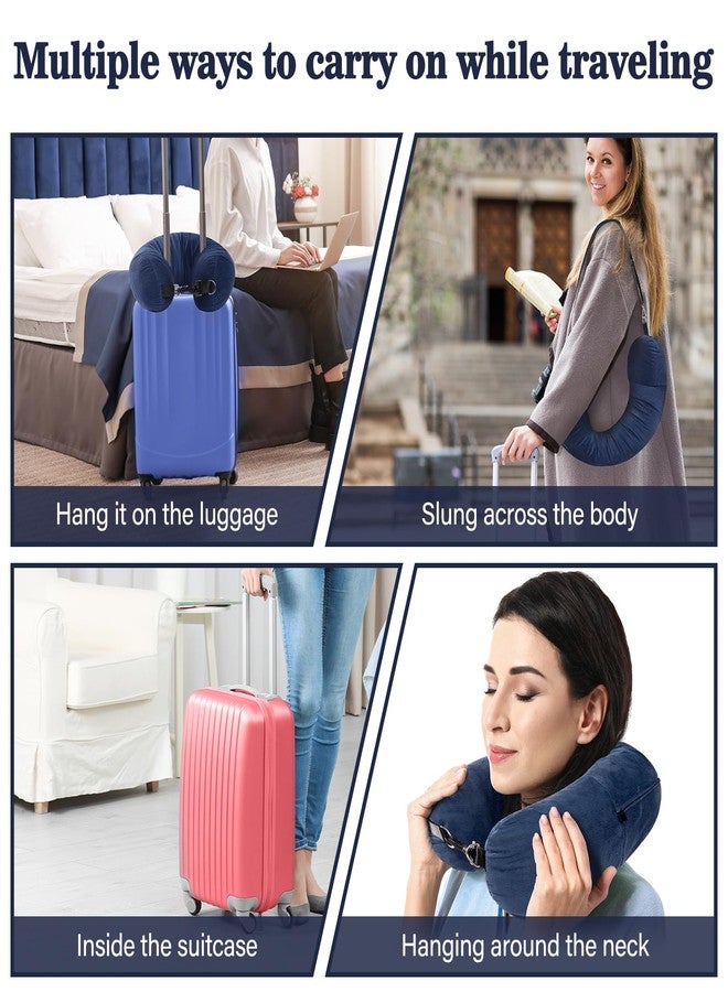 HOMEE Travel Neck Pillow Stuffable with Clothes,Soft Plush Stuffable Travel Pillow,Adjustable U-Shapes Airplane Plane Travel Pillow Storage Bag,Only Travel Pillowcase,No Filler - Image 5