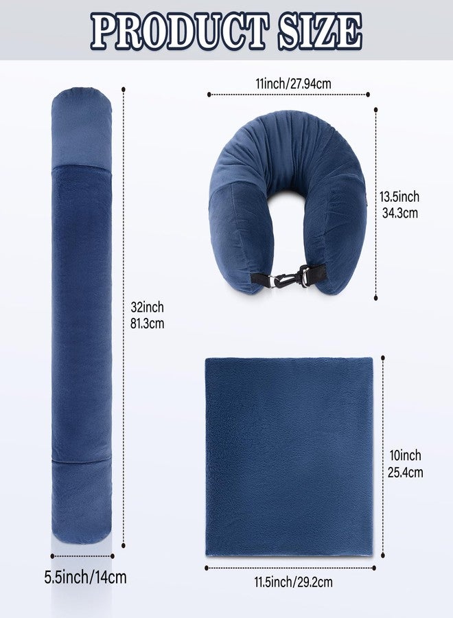 HOMEE Travel Neck Pillow Stuffable with Clothes,Soft Plush Stuffable Travel Pillow,Adjustable U-Shapes Airplane Plane Travel Pillow Storage Bag,Only Travel Pillowcase,No Filler - Image 4