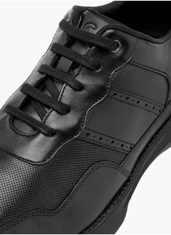 Le Confort Men's Leather Panelled Lace-Up Sneakers  - Image 4