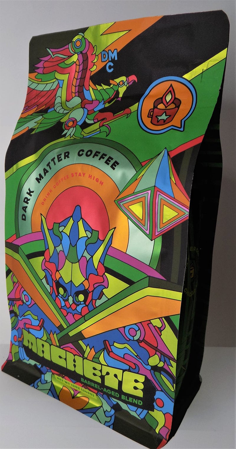 Dark Matter Coffee Freshly Roasted "Machete" Barrel-Aged Blend Coffee Whole Bean 12oz - Image 2