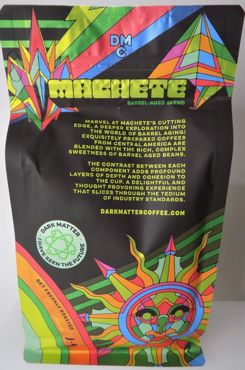 Dark Matter Coffee Freshly Roasted "Machete" Barrel-Aged Blend Coffee Whole Bean 12oz - Image 3