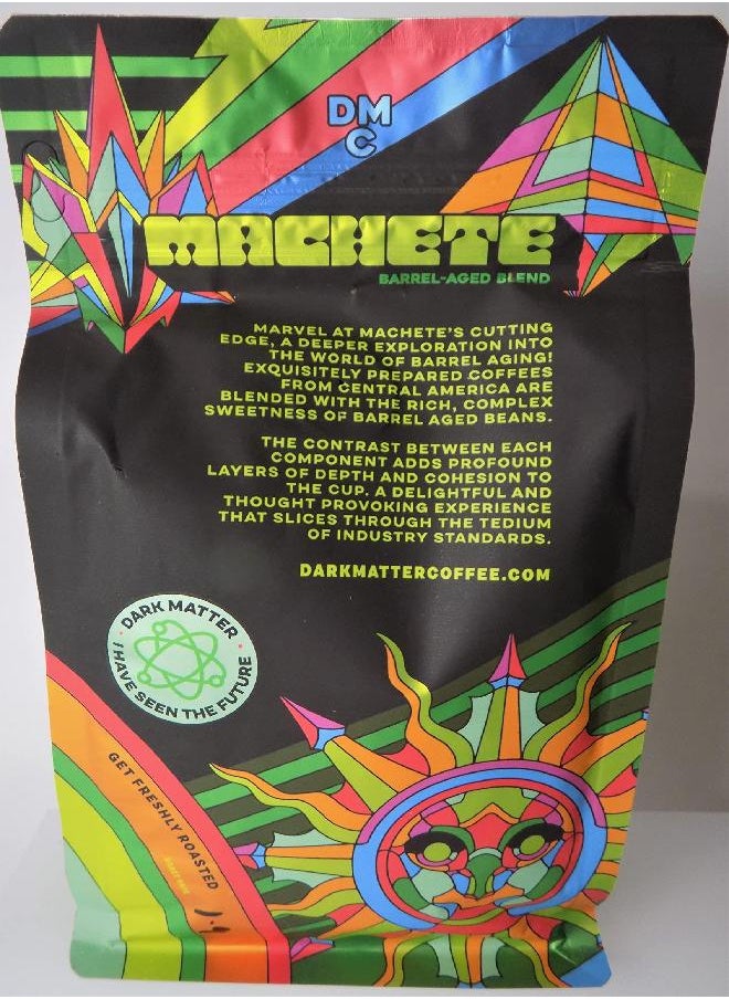 Dark Matter Coffee Freshly Roasted "Machete" Barrel-Aged Blend Coffee Whole Bean 12oz  - Image 2
