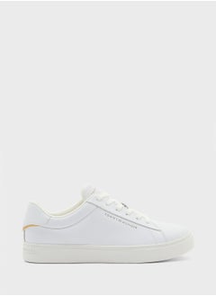 TOMMY HILFIGER Logo Detail Lace Up Low Top Sneakers  - Image 1