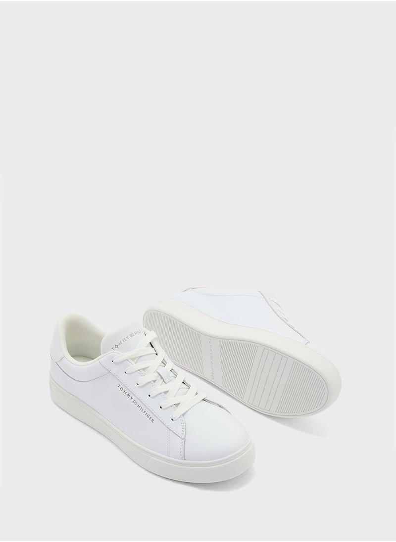TOMMY HILFIGER Logo Detail Lace Up Low Top Sneakers  - Image 3