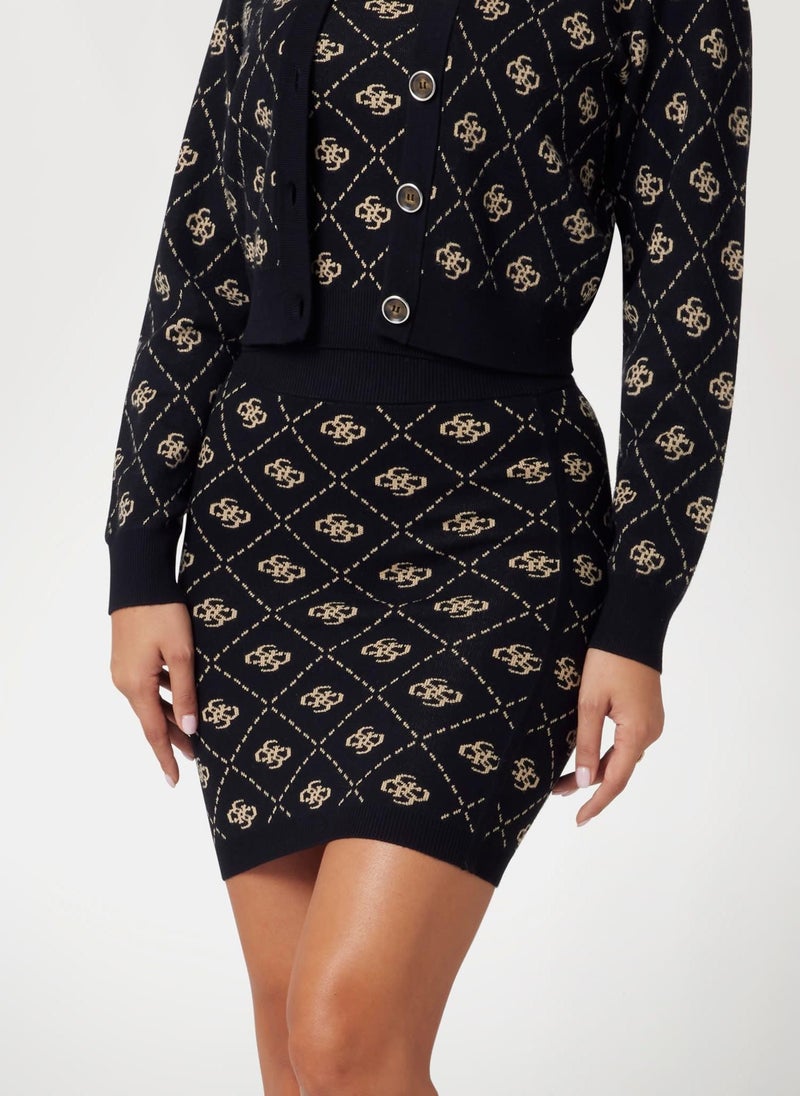 GUESS Printed High Waist Skirt  - Image 4