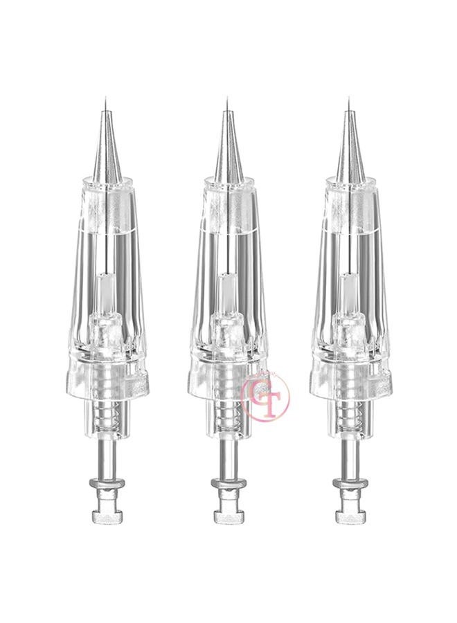 TgoBeauty 50pcs Permanent Makeup Tattoo Needle Cartridges Disposable T Shape Tattoo Needle for Digital Eyebrow/Lips/Eyeliner Tattoo Machine (0.18mm 1P) - Image 1