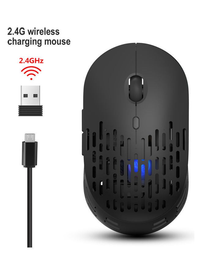 NIBEMINENT T38 2.4G Wireless Charging Mouse Black - Image 1