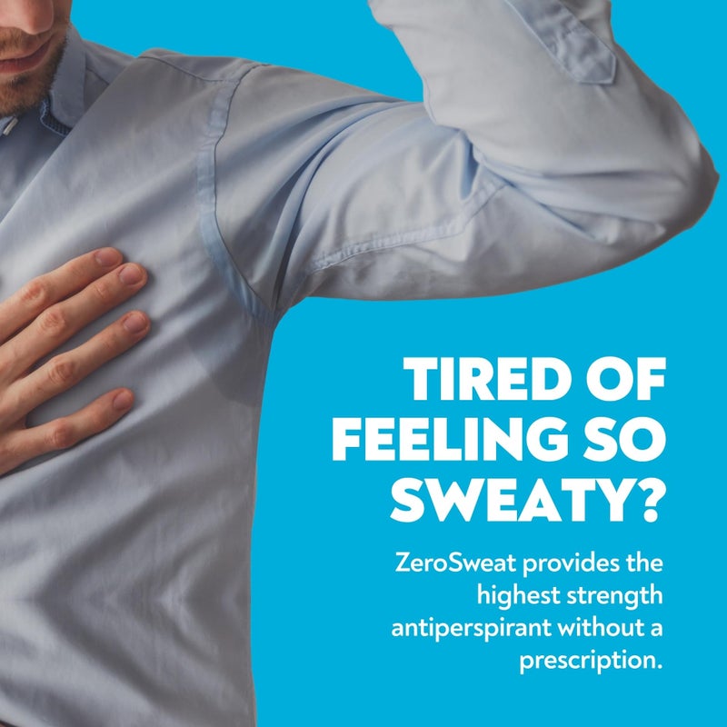 zerosweat مزيل العرق زيرو سويت مع الألوة | علاج سريري للتعرق المفرط - يقلل من تعرق الإبط لمدة تصل إلى 7 أيام لكل استخدام - حماية من التعرق المفرط والرائحة للرجال والنساء - Image 4