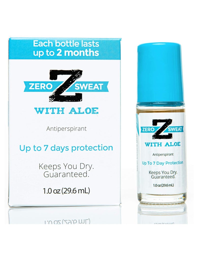zerosweat ZeroSweat Antiperspirant Deodorant with Aloe | Clinical Strength Hyperhidrosis Treatment - Reduces Armpit Sweat for Up To 7-days per Use - Protection from Excessive Sweating and Odor for Men and Women - Image 4