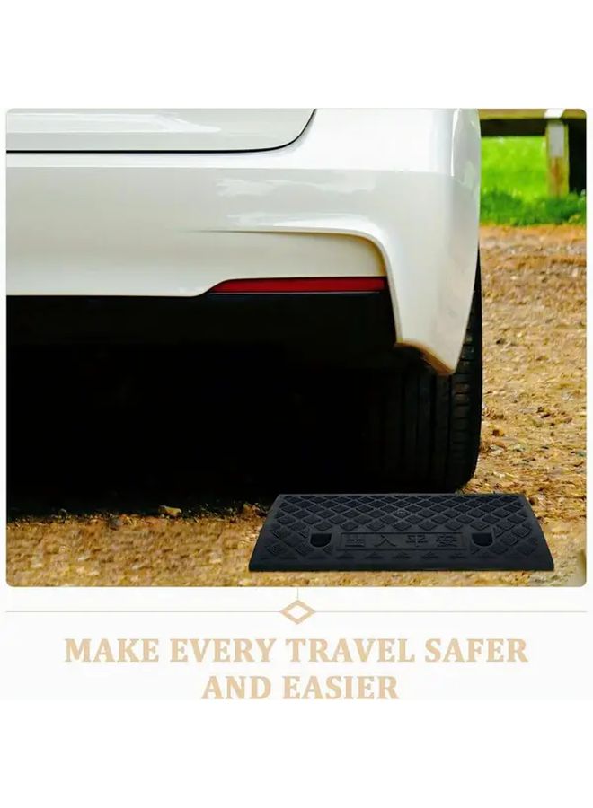SJU-52369 Non-Slip Rubber Ramp for Tire Curb Slopes Driveway Sidewalk - Image 1