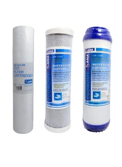Kana 3 Stage water Filter, Whole House Water Filter,3-Stage water Filtration, Sets of High Capacity Replacement Pre-Filter Sets for Essence Series Reverse Osmosis Water Filter System Stage 1, 2&3.  - Image 1