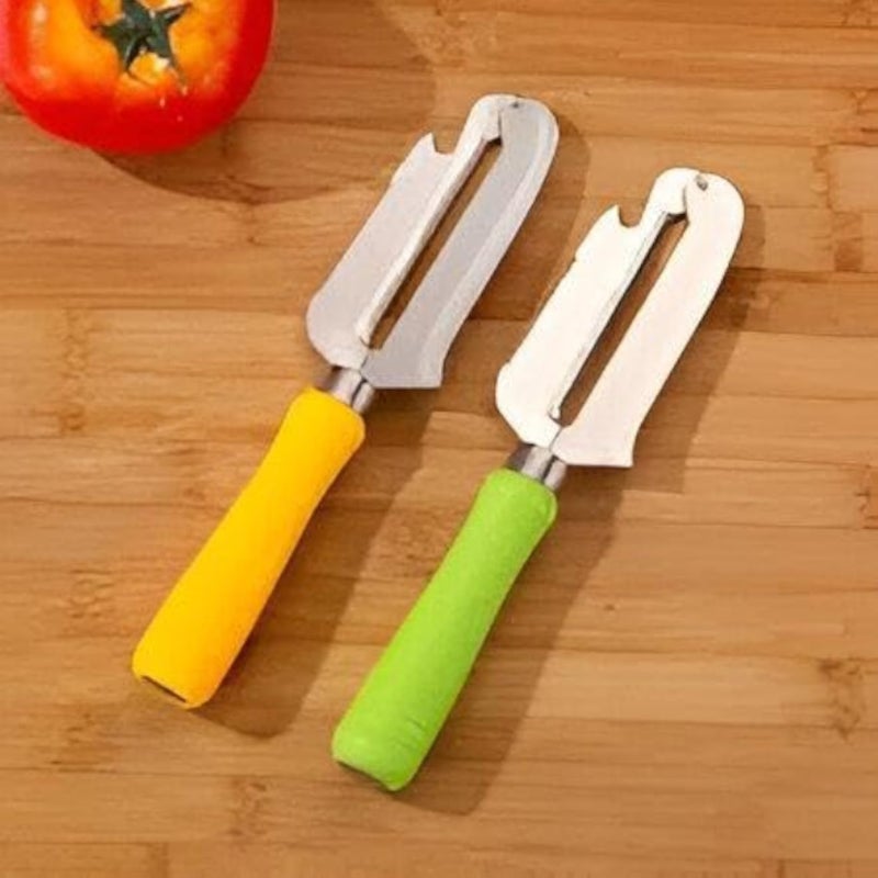Paring Knife - Multi-Functional 4-in-1 Kitchen Tool with Ultra-Sharp German Stainless Steel Blade, Perfect for Peeling, Scaling, Scraping, and Opening Bottles with Precision and Comfort (2pcs)