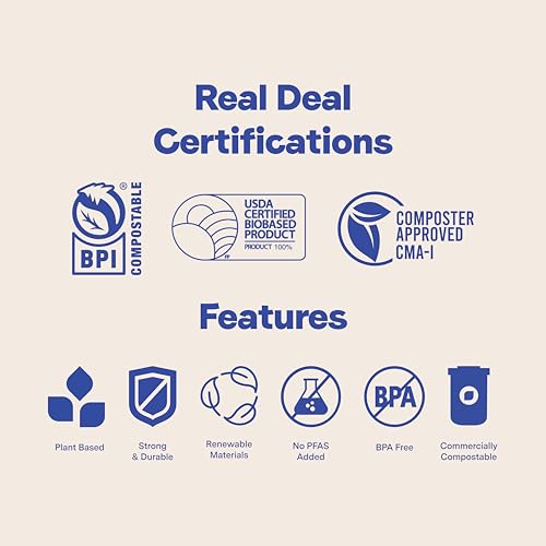 Repurpose Compostables Repurpose Disposable Stemless Glasses, 12oz, 100 Cups, Plant-Based, BPA Free, No PFAS Added, Certified BioBased, FDA Non-Toxic, Ultimate Cool Girl Cup - Image 4