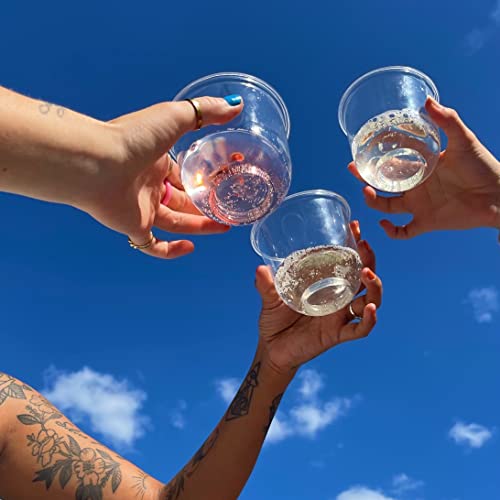 Repurpose Compostables Repurpose Disposable Stemless Glasses, 12oz, 100 Cups, Plant-Based, BPA Free, No PFAS Added, Certified BioBased, FDA Non-Toxic, Ultimate Cool Girl Cup - Image 2