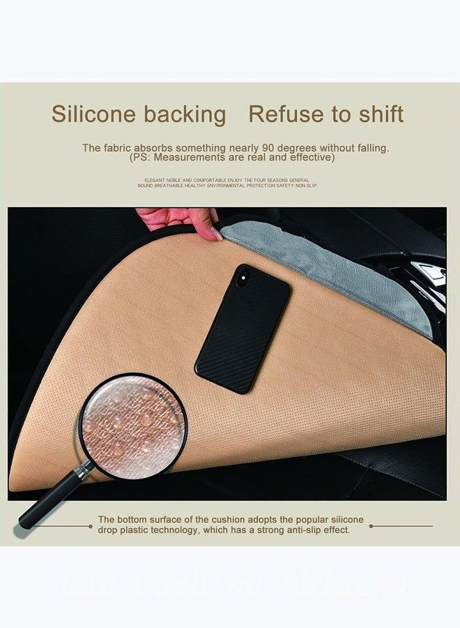 Aikenn 3pcs Universal Car Seat Cushion  Include 1 Pair Front Driver Seat Pad Mat And 1 Rear Bench Cover Universal Breathable Thickened Comfort for Automotive Driver Seat Office Chair - Image 4